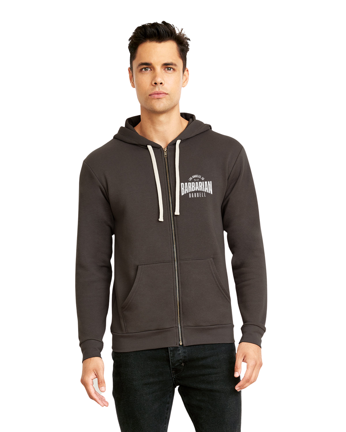 Unisex Next Level Zip Up Hoodie — Barbarian Barbell Unisex Next Level Zip Up Hoodie — Barbarian Barbell